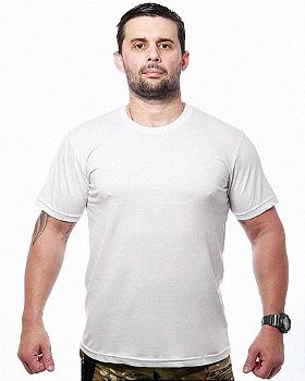 Camiseta Masculina Básica Lisa Branca 100% Algodão Team Six Brasil