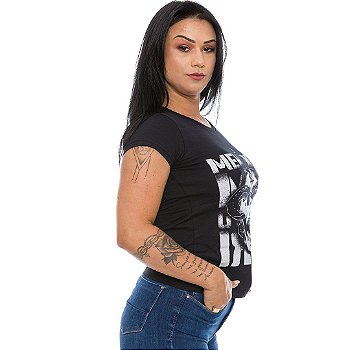 Camiseta Baby Look Feminina Memento Mori Team Six Brasil