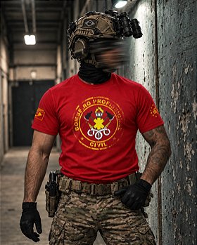 Camiseta Masculina Bombeiro Civil Profissional Team Six Brasil