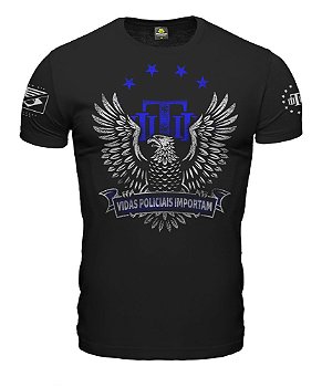 Camiseta Masculina Vidas Policiais Importam Team Six Brasil