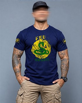 Camiseta Masculina FEB força expedicionária brasileira Team Six Brasil