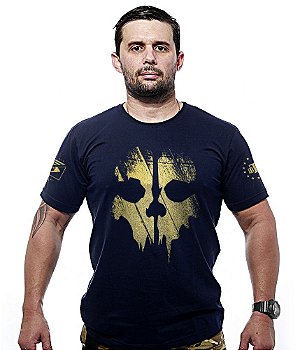 Camiseta Masculina Ghosts Gold Line Team Six Brasil