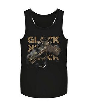 Camiseta Regata Instrutor Fritz Glock Multicam Masculina Team Six Brasil