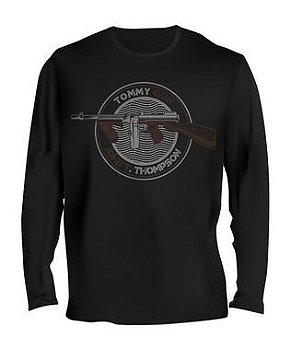 Camiseta Manga Longa Tactical Fritz Tommy Gun John T. Thompson Masculina Team Six Brasil