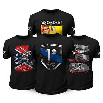 Kit 4 Camisetas Militares Tactical Fritz Badass