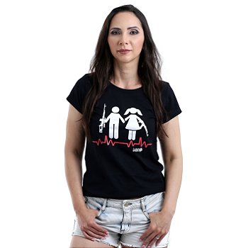 Camiseta Baby Look Feminina Lador Boyfriends Army Team Six Brasil