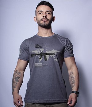 Kit 3 Camisetas Masculinas Magnata 556 American Guns Team Six Brasil