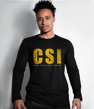 Camiseta Manga Longa CSI Masculina Team Six Brasil