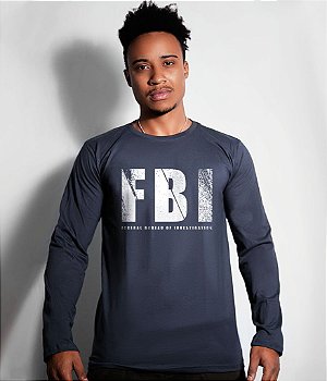 Camiseta Manga Longa FBI Masculina Team Six Brasil