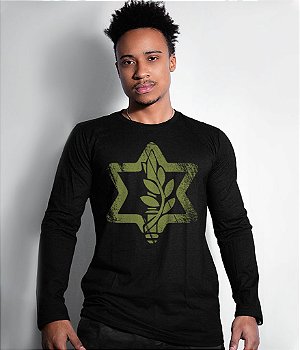 Camiseta Manga Longa Israel Defense Masculina Team Six Brasil