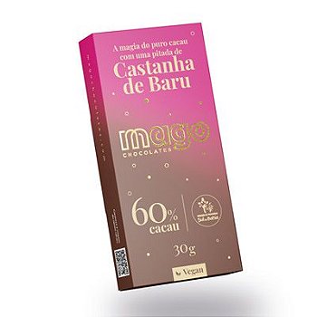 Chocolate Premium com Baru - 60% - 30g
