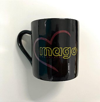 Caneca do coração - 300ml preta