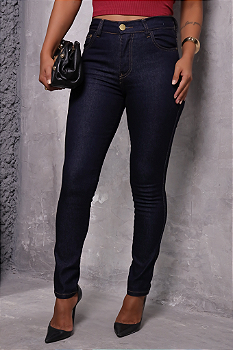 Calça Jeans Skinny Barra Normal Feminina Revanche