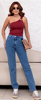 Calça Jeans Mom Feminina Revanche