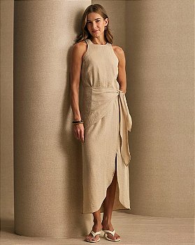 Vestido Midi Coccinelle - Bege