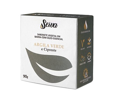 Sabonete de Argila Verde e Cipreste