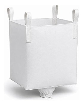 Big Bag C3 90x90x120cm Boca Aberta, Válvula no Fundo e 4 Alças