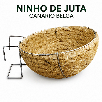 Ninho de Juta Canário Belga 11,5X9,5X6,5cm