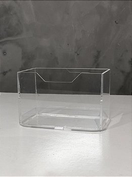 Porta Cartão de Visita em Acrílico Cast Transparente
