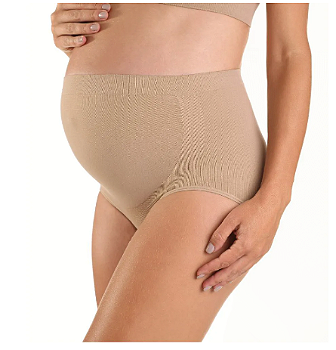 Calcinha Maternity Gestante Bege sem Costura Zee Rucci - G