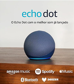 Echo Dot (Geração mais recente) | O Echo Dot com o melhor som já lançado | Alto-falante Inteligente - NOVOS Recursos - Novo em folha