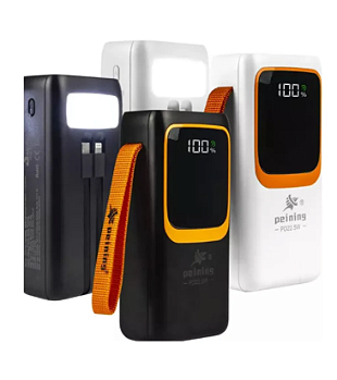 Carregador Portátil Power Bank 10.000mAh Peining Wup-930 USB e USB-C Carregamento Rápido