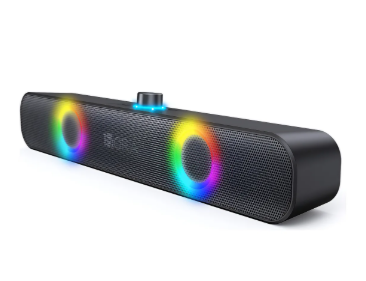 Caixa de Som Soundbar Bluetooth Multimídia Amplificada com LED RGB
