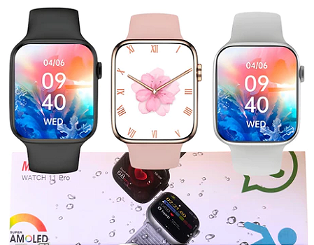 Smart Watch W11 Pro Serie 11 Relogio Original Microwear 47mm Gps Nfc Monitoramento Atividade Fisicas1 Whatsapp 1gb Gps Nf