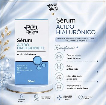 Sérum Facial Ácido Hialurônico Bella Bem Me Quero