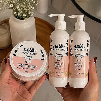 Kit Nelô Puro Leite para Cuidados com a Pele