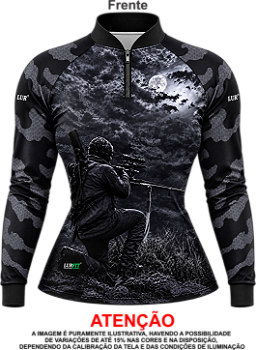 Camisa UV 50+ Camuflada Coração de Caçador FEMININA