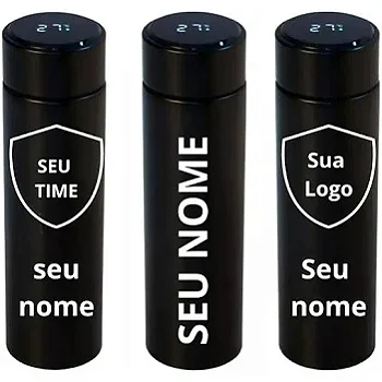 Garrafa Inox 450 ml com Display LED personalizada