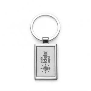 Kit Chaveiro Metal retângulo personalizado (50 peças).
