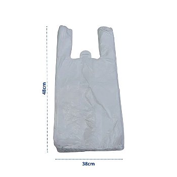 SACOLA BRANCA 38X48 PACKFORT C/MIL