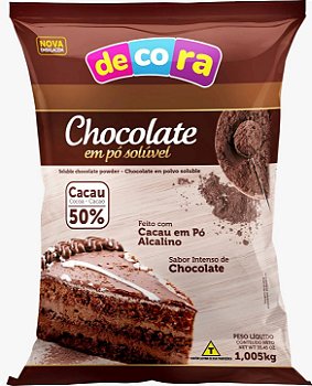 CHOCOLATE EM PO SOLUVEL 50% 1,005KG CACAU FOODS (DONA JURA)