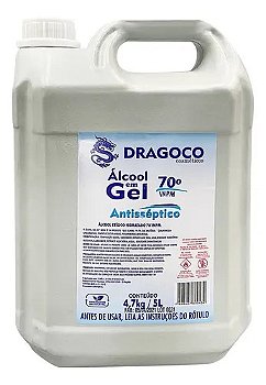ALCOOL GEL 70 BB 5L ANTISSEPTICO DRAGOCO