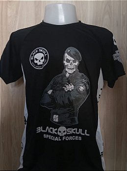 Camiseta Masculina Dry Fit Estampada Black Skull
