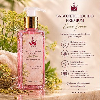 Sabonete Líquido Premium com Esponja Buranello