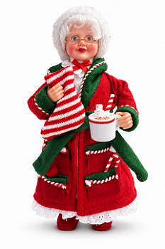 Mamãe Noel Colecionável De Roupão 28cm Caneca Christmas