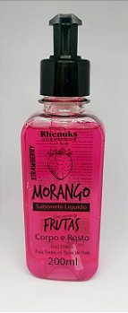 Sabonete Liquido Corpo e Rosto Morango 200ml