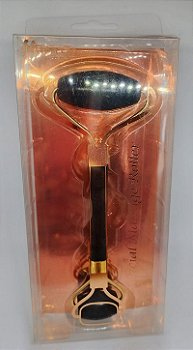 Pedra Jade Facial Massage Roller Preta