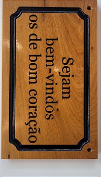 Placa Sejam bem vindos