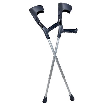 Par de Muleta Canadense Fixa Suporta Até 130 Kg - Hidrolight