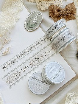 Washi Tape Lily of the Valley Lace - Leela Journals
