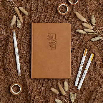 Journal A5 Sunflower - 128 páginas (64 folhas) - Archer & Olive