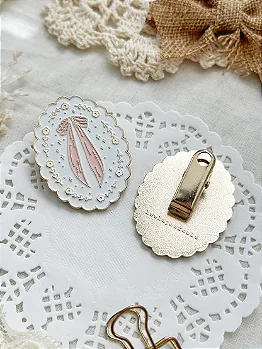 Journaling Clip: Scalloped Bow - Leela Journals