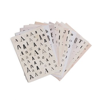 Stickers: Warm Deluxe Letter - Archer & Olive