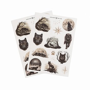 Stickers: Wolf in the Night - Archer & Olive