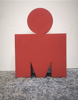 Troféu Triathlon Impressão 3D Vermelho