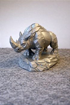 Rinoceronte Estatueta Impressão 3D Decorativo